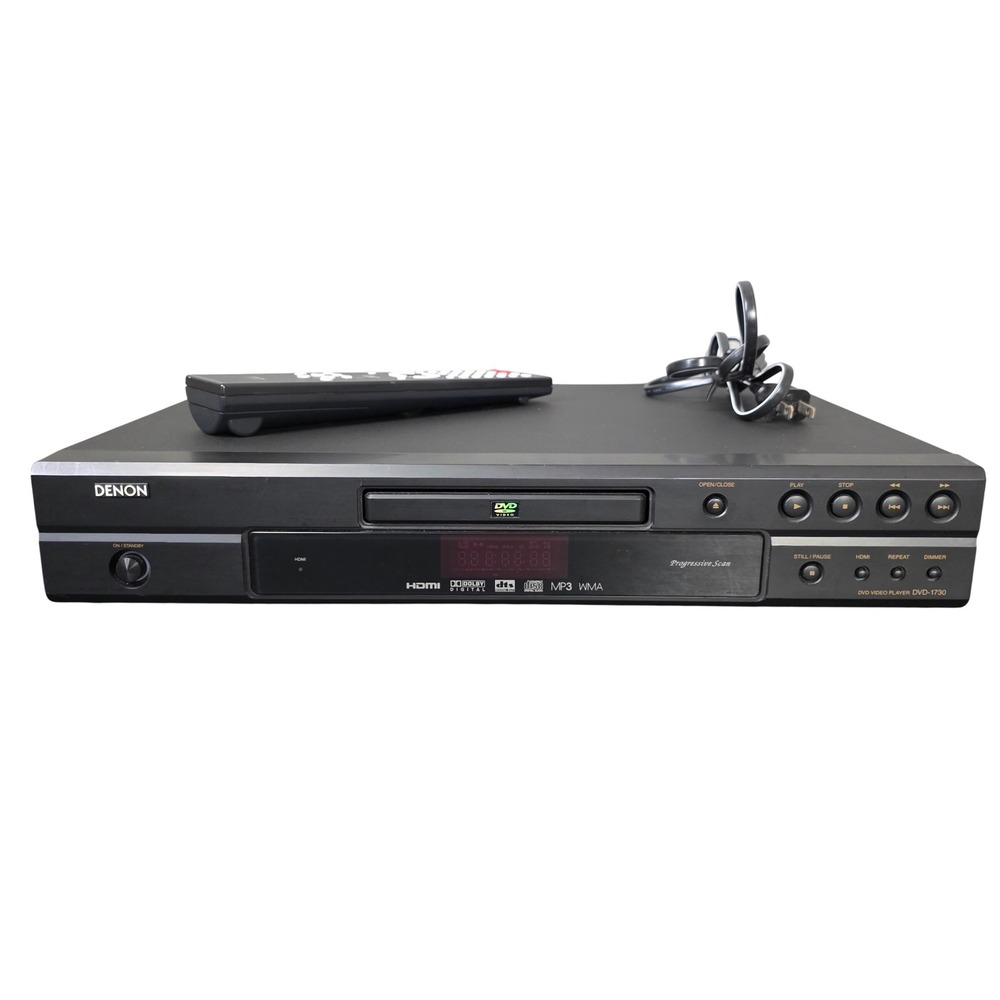 Denon DVD-1730 Progressive Scan HDMI DVD Player Movie Night TESTED W Remote